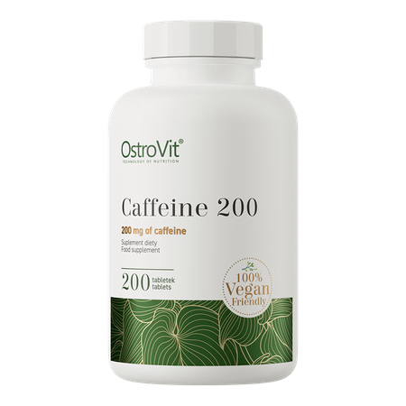 OstroVit Caffeine 200 mg VEGE 200 comprimidos — frasco