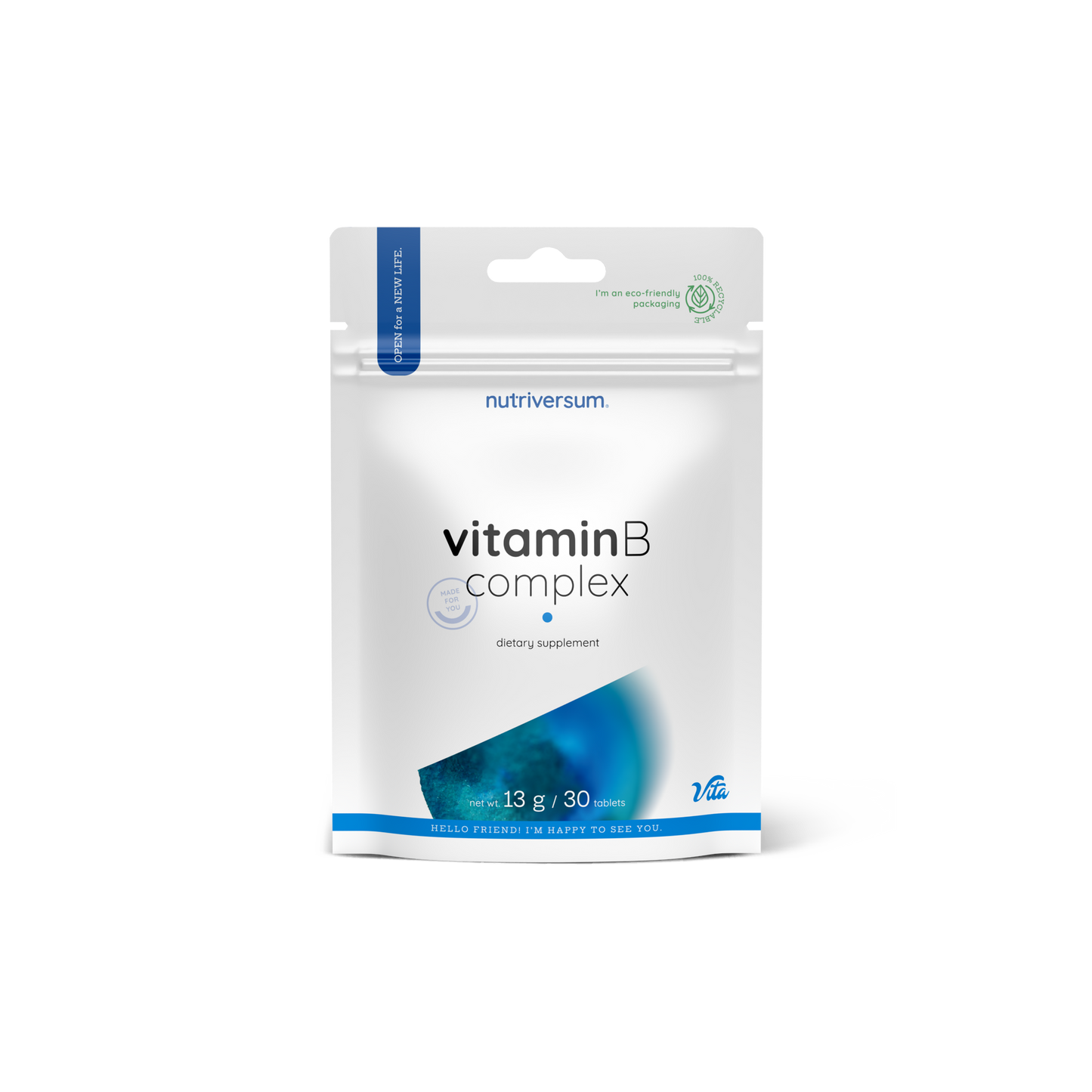 Nutriversum Vitamin B-Complex 30 tablets embalagem