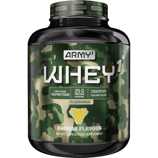 ARMY1 Whey 1 Banana 908g – embalagem