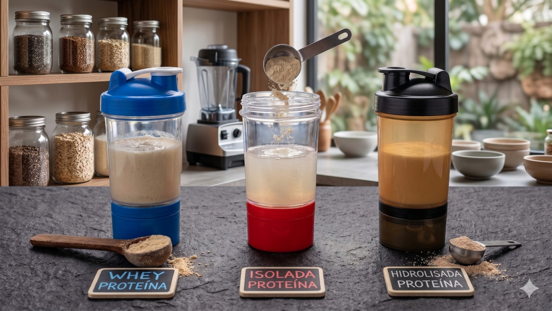 Tipos de Proteína: Whey, Isolada, Hidrolisada — qual é a ideal para ti?