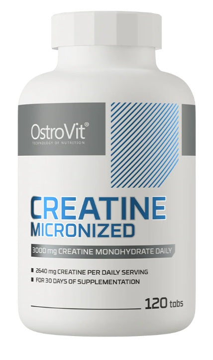 OstroVit Creatine Micronized 120 tablets embalagem frontal