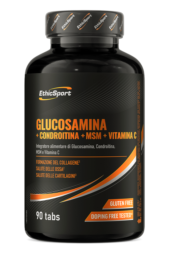EthicSport Glucosamine Chondroitin MSM + Vitamin C (90 Comprimidos) – Escudo Articular e Regeneração Activa