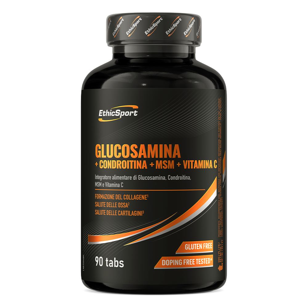 EthicSport Glucosamine Chondroitin MSM + Vitamin C (90 Comprimidos) – Escudo Articular e Regeneração Activa