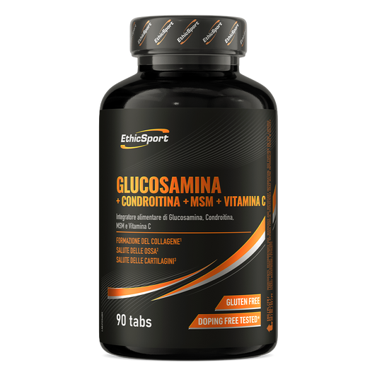 EthicSport Glucosamine Chondroitin MSM + Vitamin C (90 Comprimidos) – Escudo Articular e Regeneração Activa