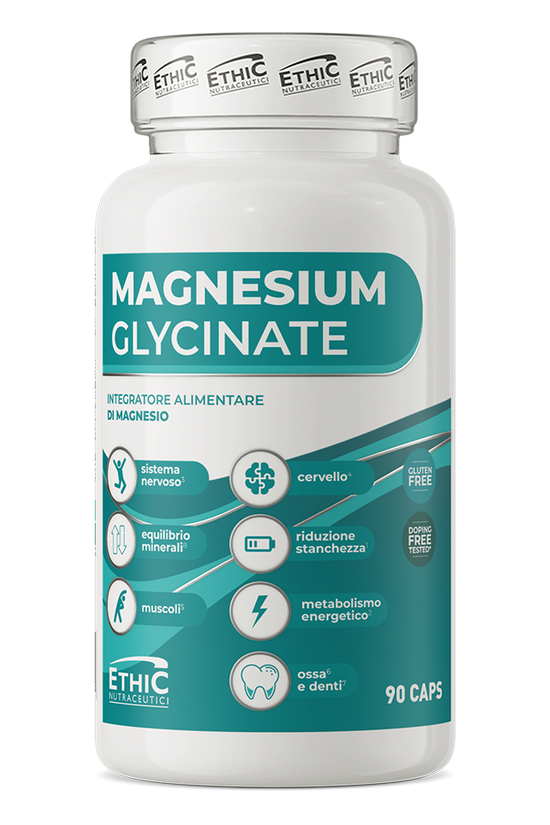 EthicSport Magnesium Glycinate (90 Cápsulas) – Máxima Absorção, Relaxamento Muscular e Recuperação