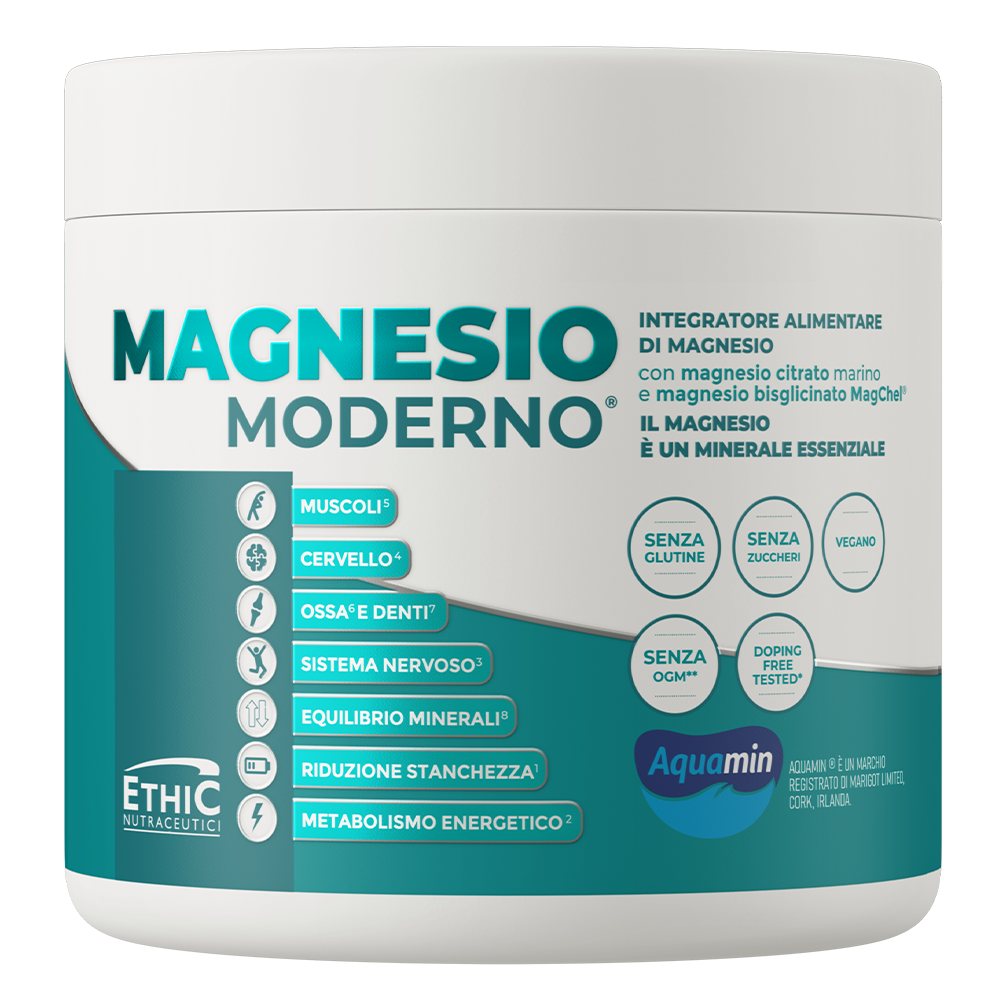 EthicSport Magnesio Moderno (200g) – Fórmula Avançada de Alta Absorção com 4 Fontes de Magnésio