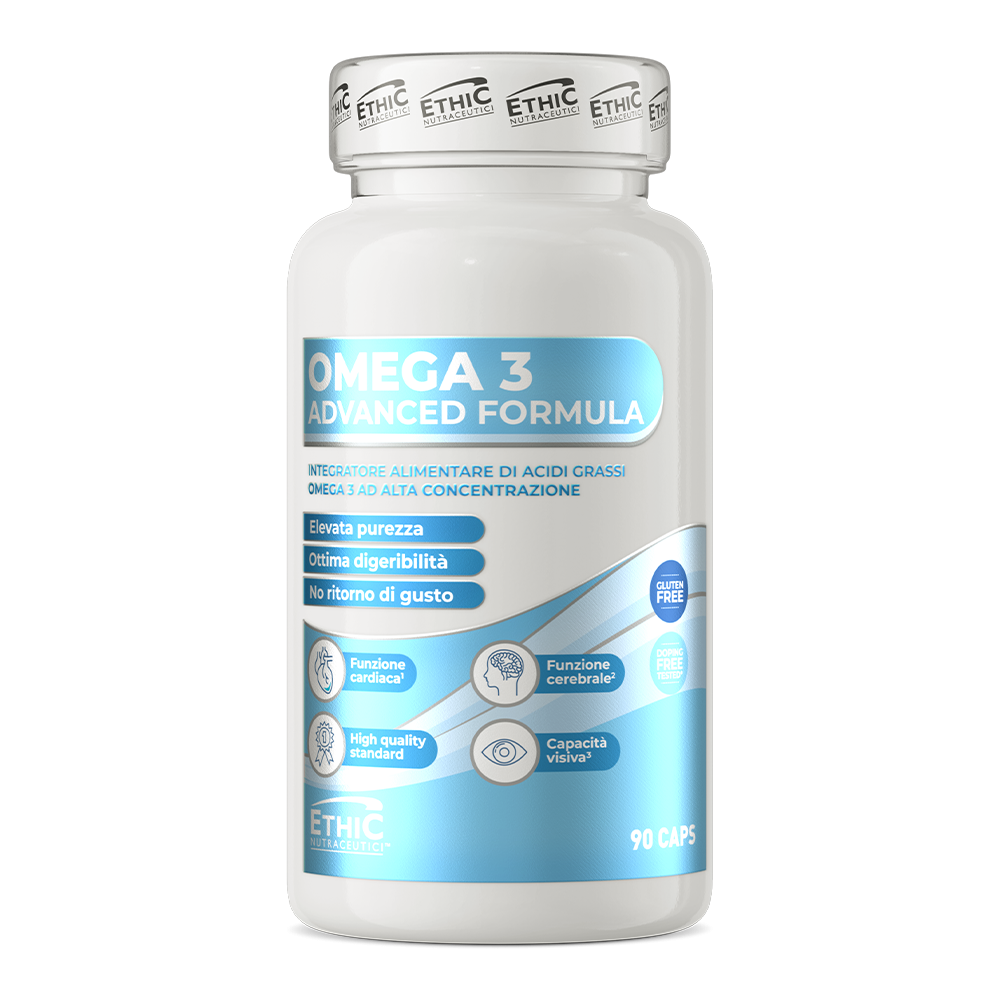 EthicSport Omega 3 Advanced Formula (90 Cápsulas) – Saúde Cardiovascular, Cerebral e Anti-Inflamatória