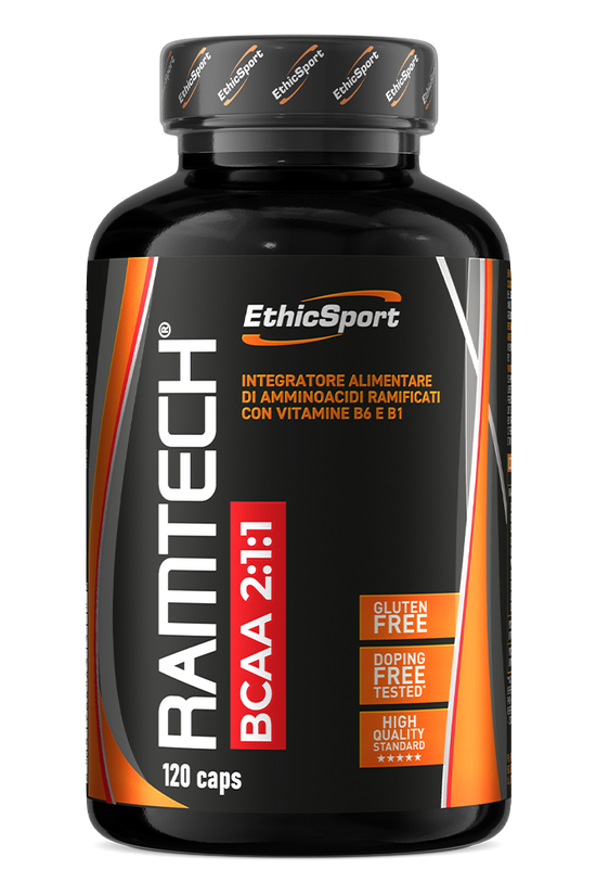 EthicSport Ramtech BCAA 2:1:1 (90 Comprimidos) – Aminoácidos Ramificados Premium para Recuperação e Proteção Muscular