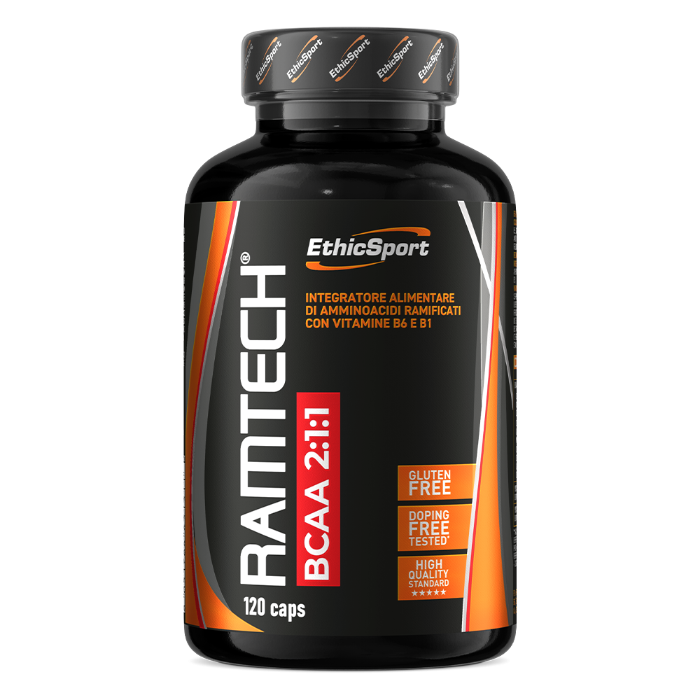 EthicSport Ramtech BCAA 2:1:1 (90 Comprimidos) – Aminoácidos Ramificados Premium para Recuperação e Proteção Muscular