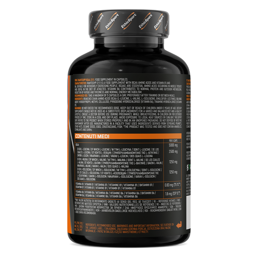 EthicSport Ramtech BCAA 2:1:1 (90 Comprimidos) – Aminoácidos Ramificados Premium para Recuperação e Proteção Muscular