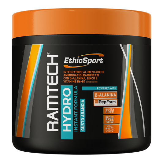 EthicSport Ramtech Hydro Instant Formula 250g– BCAAs Solúveis com Glutamina e Zinco