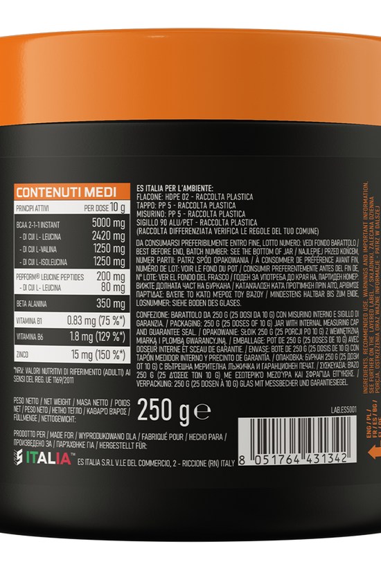 EthicSport Ramtech Hydro Instant Formula 250g– BCAAs Solúveis com Glutamina e Zinco