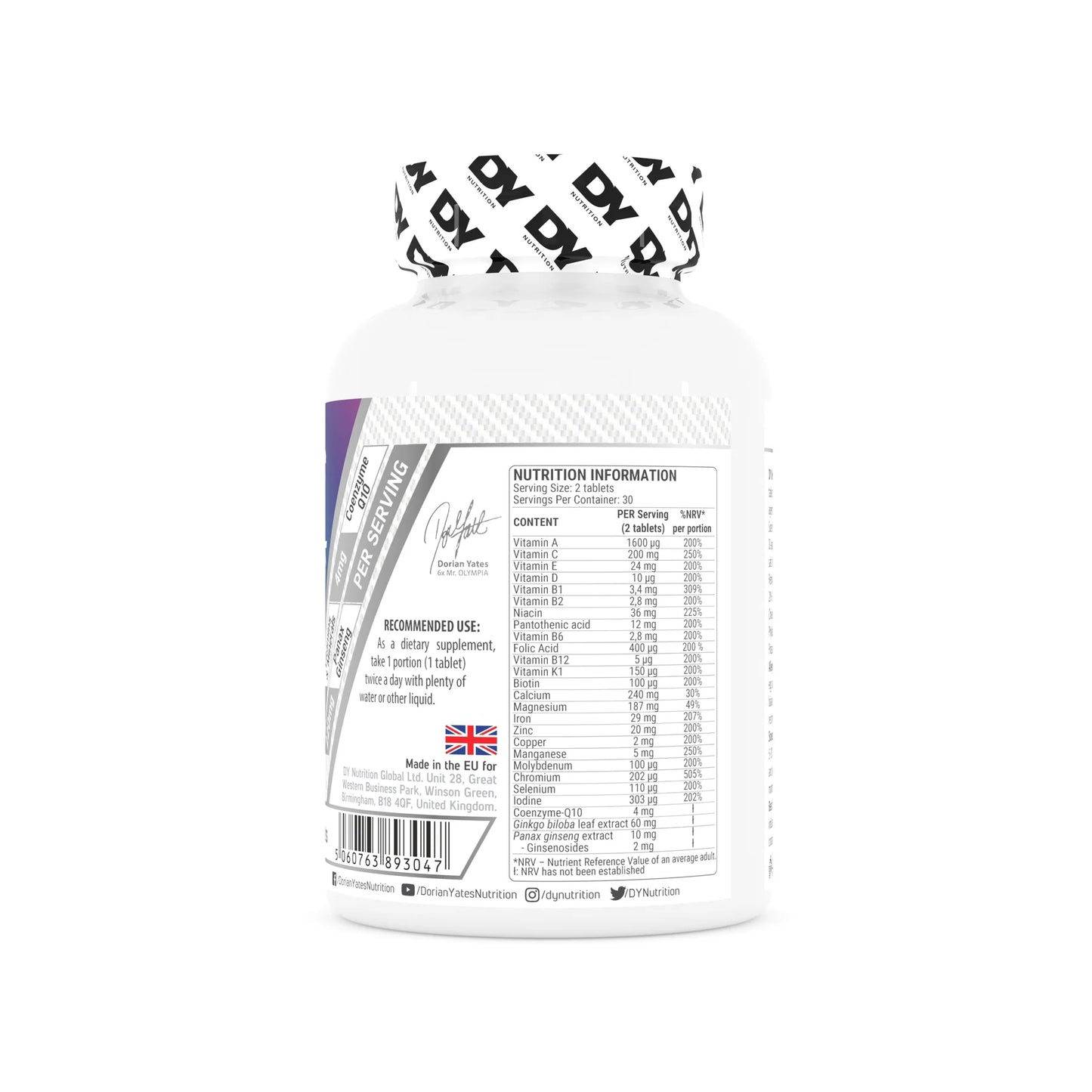 DY Nutrition Multivitamin Complex 60 tablets