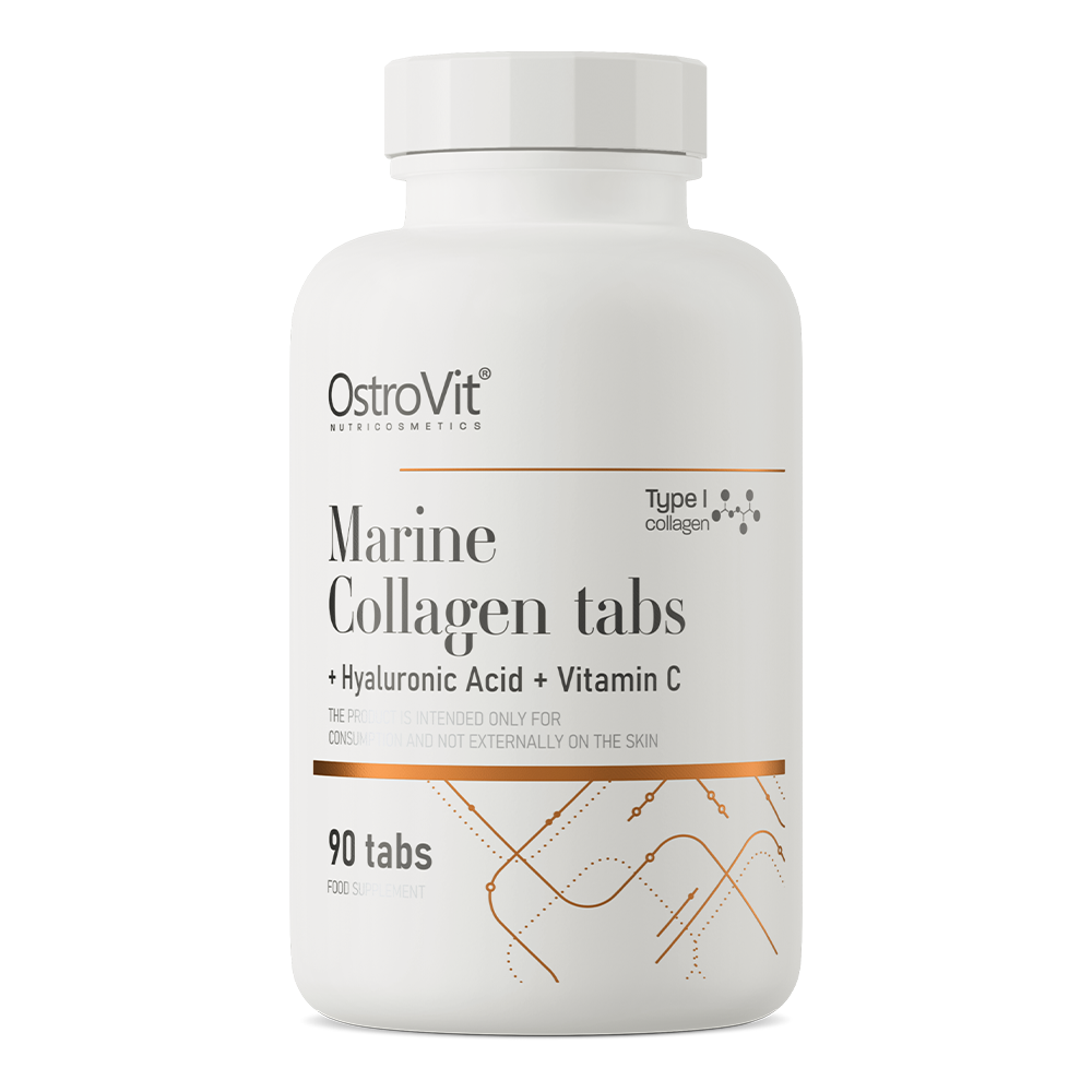 OstroVit – Marine Collagen + Hyaluronic Acid + Vitamin C (90 Tabs)