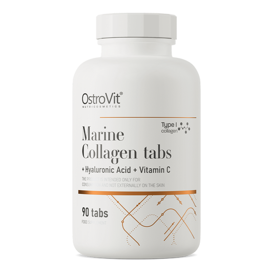 OstroVit – Marine Collagen + Hyaluronic Acid + Vitamin C (90 Tabs)