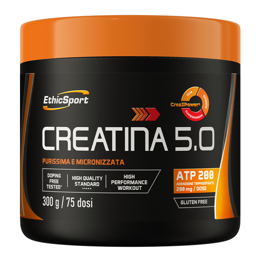 EthicSport Creatina 5.0 – 300 g (Pureza e Performance)