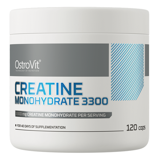 OstroVit Creatine Monohydrate 3300 mg 120 caps embalagem