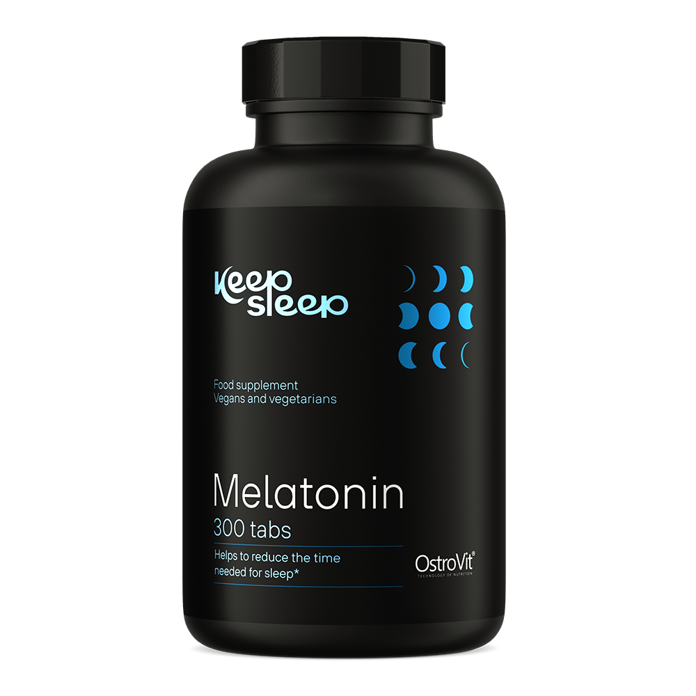 OstroVit Keep Sleep Melatonin 300 tablets caixa traseira