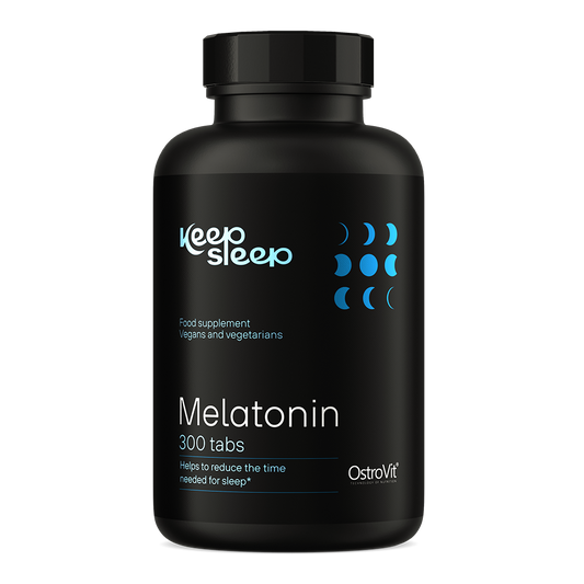 OstroVit Keep Sleep Melatonin 300 tablets caixa traseira