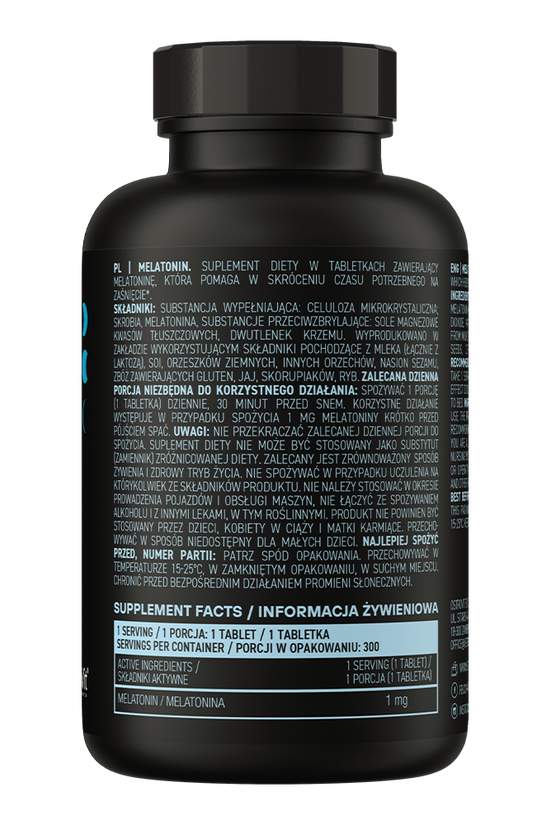 OstroVit Keep Sleep Melatonin 300 tablets caixa traseira