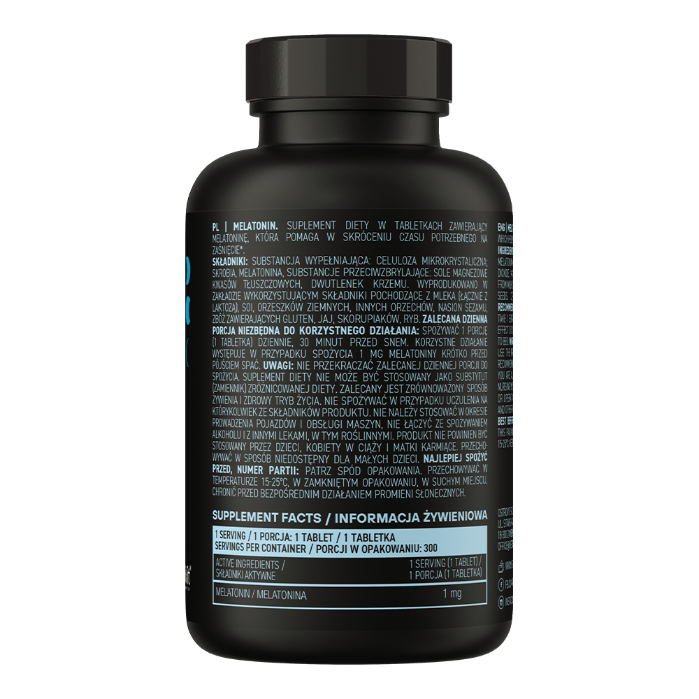 OstroVit Keep Sleep Melatonin 300 tablets caixa traseira