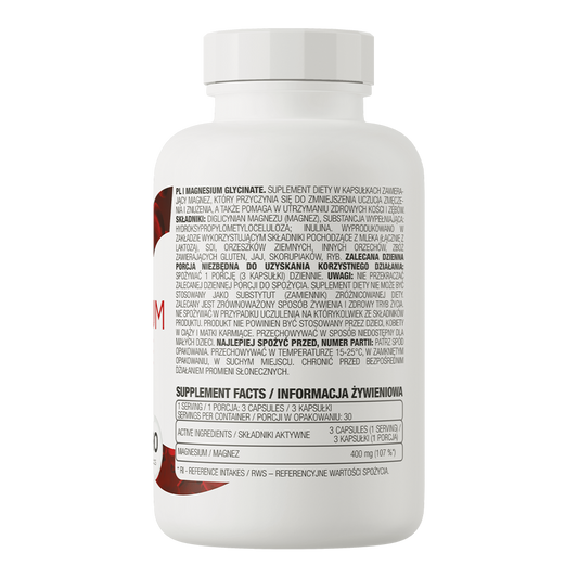 OstroVit Magnesium Glycinate 90 caps embalagem