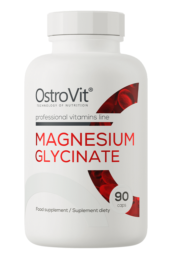 OstroVit Magnesium Glycinate 90 caps rotulo traseiro
