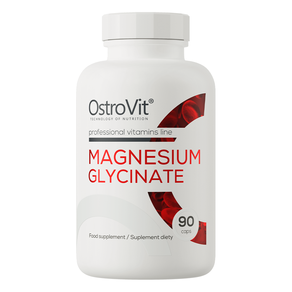 OstroVit Magnesium Glycinate 90 caps rotulo traseiro