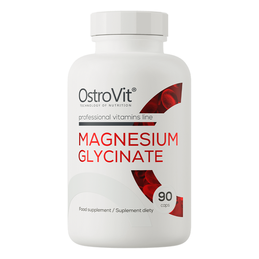 OstroVit Magnesium Glycinate 90 caps rotulo traseiro