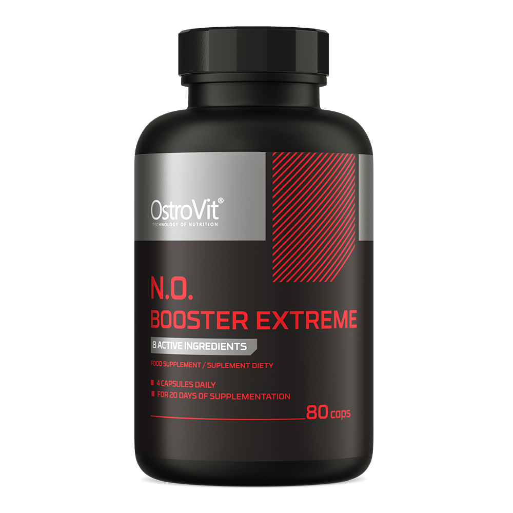 OstroVit N.O. Booster Extreme 80 caps embalagem
