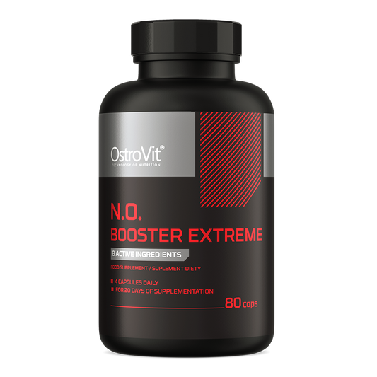 OstroVit N.O. Booster Extreme 80 caps embalagem
