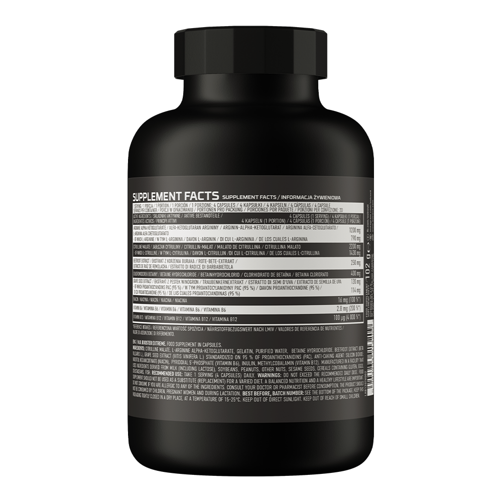 OstroVit N.O. Booster Extreme 80 caps frasco