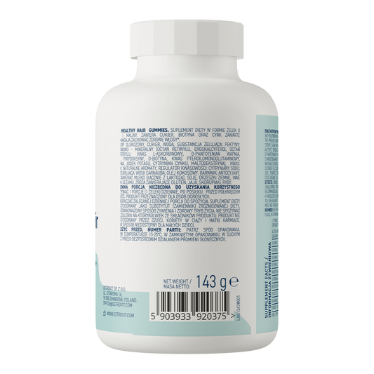 OstroVit NUTRISIE® Healthy Hair Gummies - 60 gomas – Blueberry & Raspberry