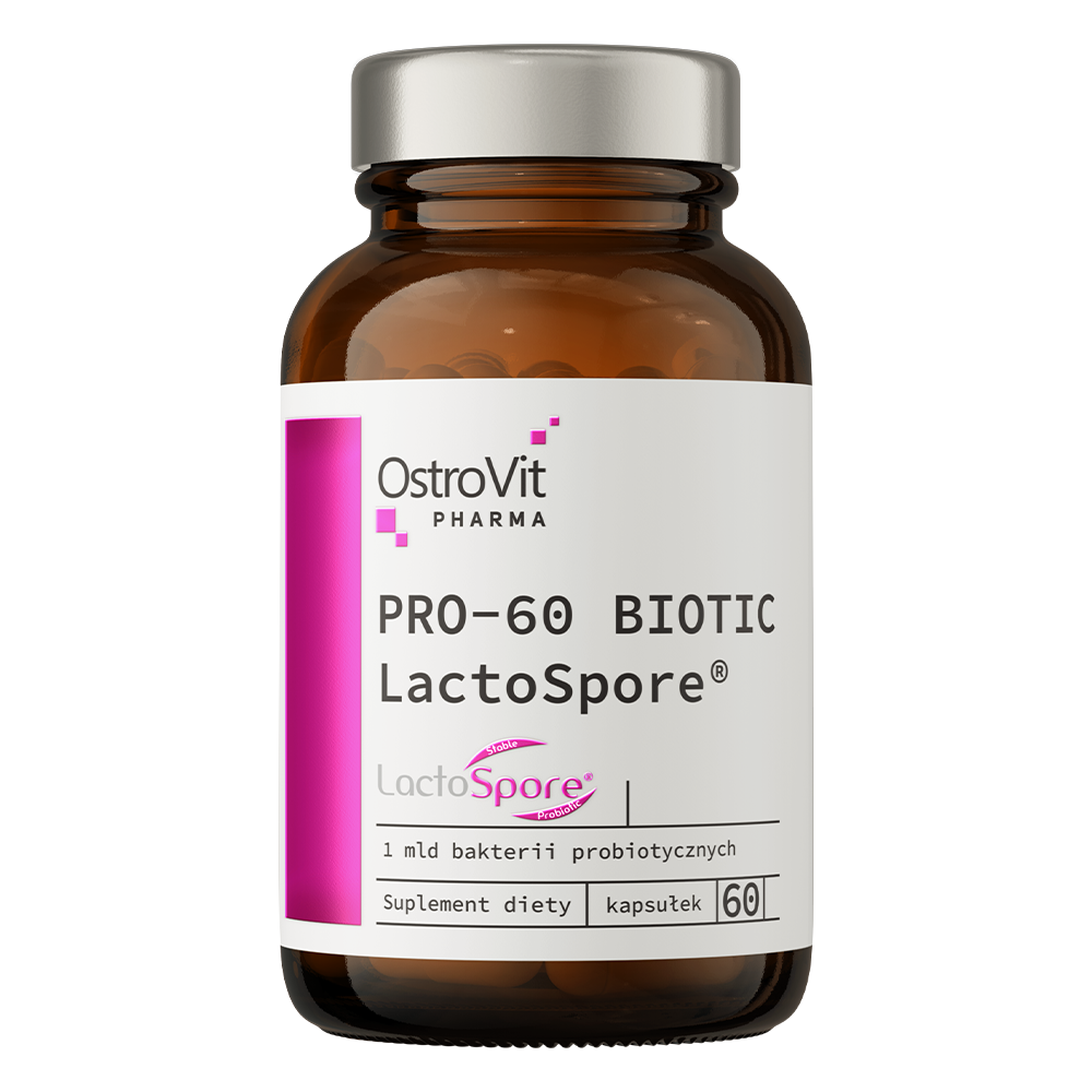 OstroVit PRO-60 BIOTIC LactoSpore 60 caps embalagem