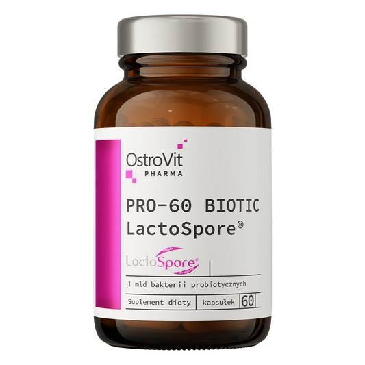OstroVit PRO-60 BIOTIC LactoSpore 60 caps embalagem