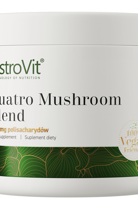 OstroVit Quatro Mushroom Blend VEGE 100 g embalagem