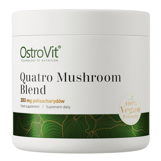 OstroVit Quatro Mushroom Blend VEGE 100 g embalagem