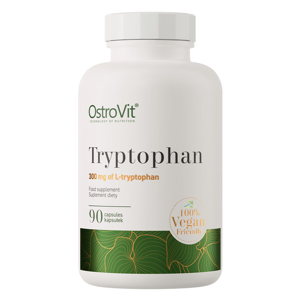 OstroVit Tryptophan VEGE 90 cápsulas embalagem