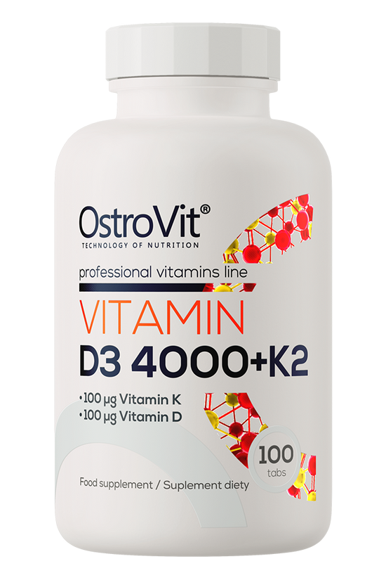 OstroVit Vitamin D3 4000 IU + K2 – 100 comprimidos