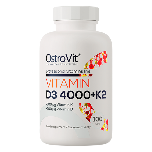 OstroVit Vitamin D3 4000 IU + K2 – 100 comprimidos