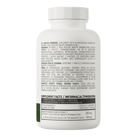 OstroVit Bacopa Monnieri VEGE 90 comprimidos — frasco