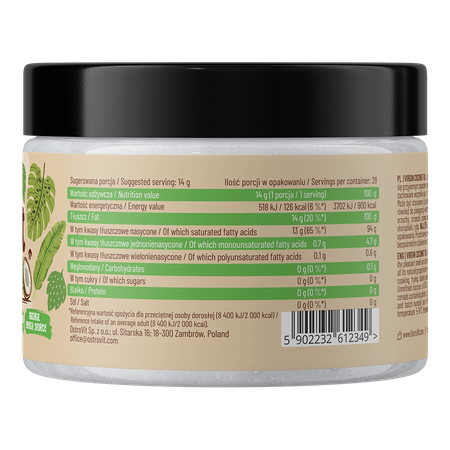 OstroVit Coconut Oil Virgin 400 g