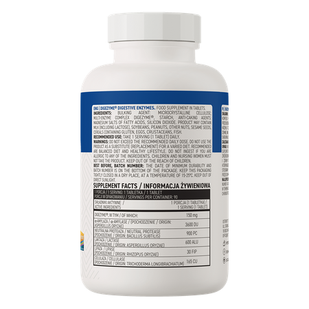 OstroVit Digezyme Digestive Enzymes — 90 comprimidos