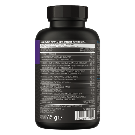 OstroVit Fat Burner eXtreme 90 caps Informacao