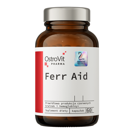 OstroVit Pharma Ferr Aid 60 cápsulas — frasco