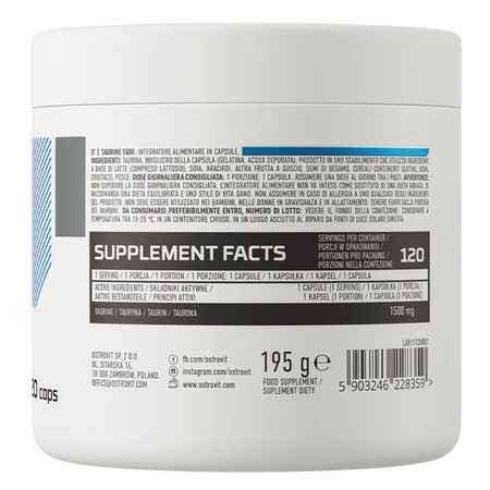 Ostrovit Taurine 1500mg 120tabs