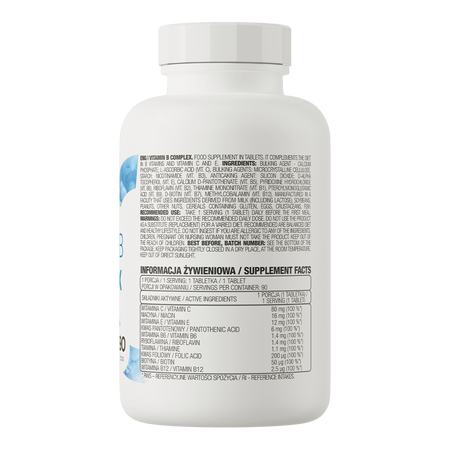 OstroVit Vitamin B Complex 90 comprimidos — frasco