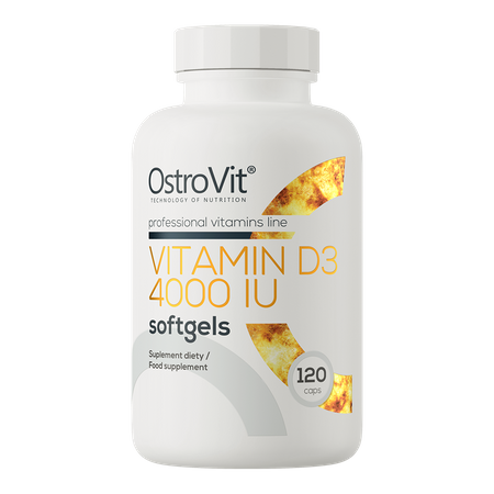 OstroVit Vitamina D3 4000 UI – 120 cápsulas VENCIMIENTO 31/7/2026
