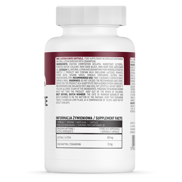 OstroVit Lutein FORTE — 30 cápsulas softgel