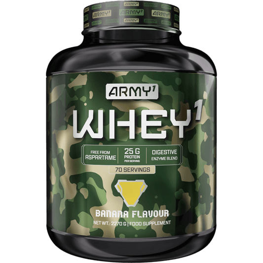 ARMY1 Whey 1 Banana 908g – embalagem